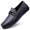 Men Genuine Leather Loafers Design Moccasin Fashion Slip On Soft Flat Men Casual Shoes Adult Male Footwear Handmade Boat Shoes