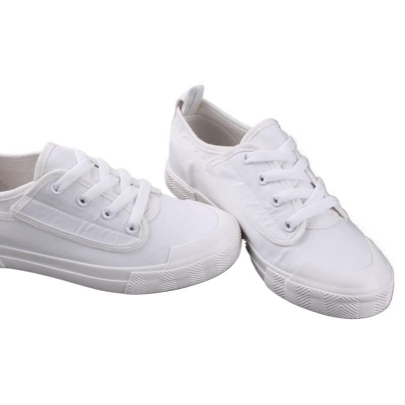 New Design Women'S Canvas Sneakers Lightweight Non-Slip Breathable Lace-Up Casual White Shoes Walking Sneakers For Students