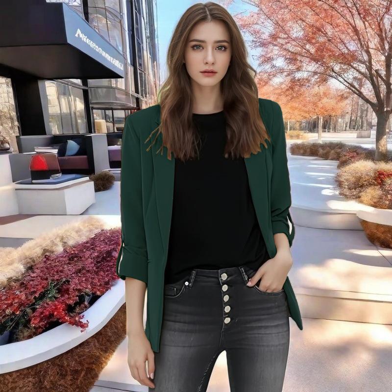 

Весна и осень Повседневный женский костюм Кардиган Куртка Профессиональная официальная одежда 3XL