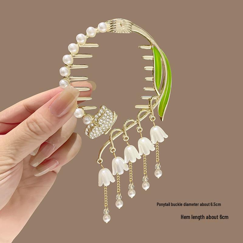 Children's Meatball Claw Hair Clip - Girl's Ponytail Accessory & Styling Tool