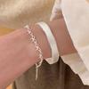 Simple Brushed Wide-sided Matte Bracelet 925 Silver 2025 New Niche Design Light Luxury Premium Open Bracelet