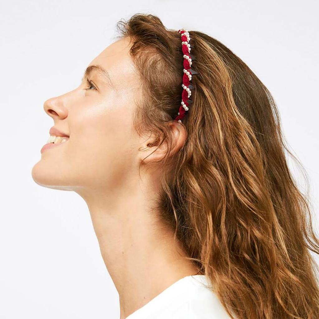 3-pack Vintage Pearl Hairbands For Women - Elegant Rhinestone Headbands For Bridal/party Accessories, Adjustable One-size