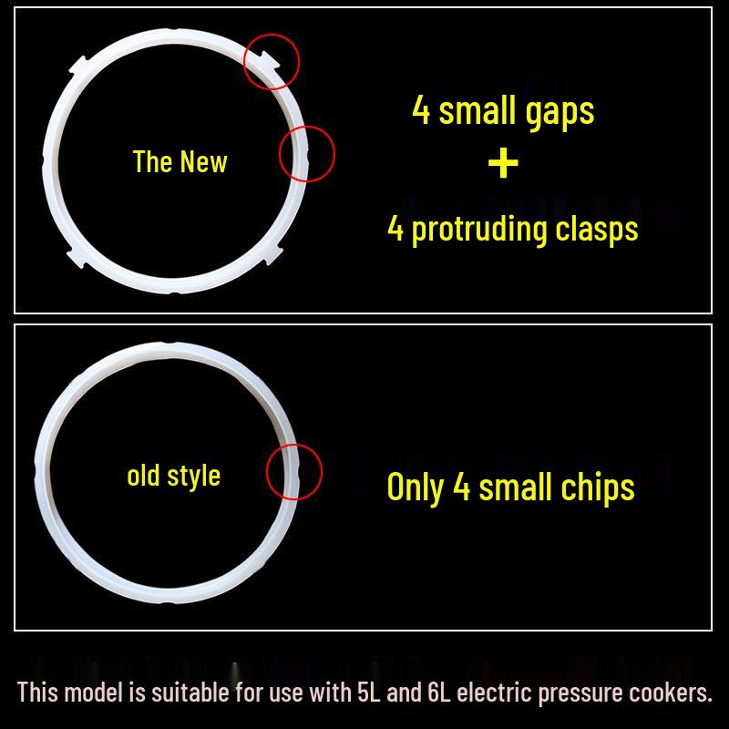 

Premium Electric Pressure Cooker Sealing Ring - Food Grade Rubber, Fits 4L-6L Cookers, 22 cm.