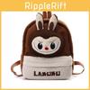 Pop Mart Labubu Plush Backpack With Expandable Design For Kids Daily Use Special Characters Included