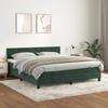 3141200 vidaXL Divan Bed and Mattress Dark Green 180x200cm Velvet