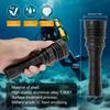 SecurityIng DFM01 1800LM 5 Modes Light Scuba Diving Flashlight for Diving with Magnetic Rotary Switch