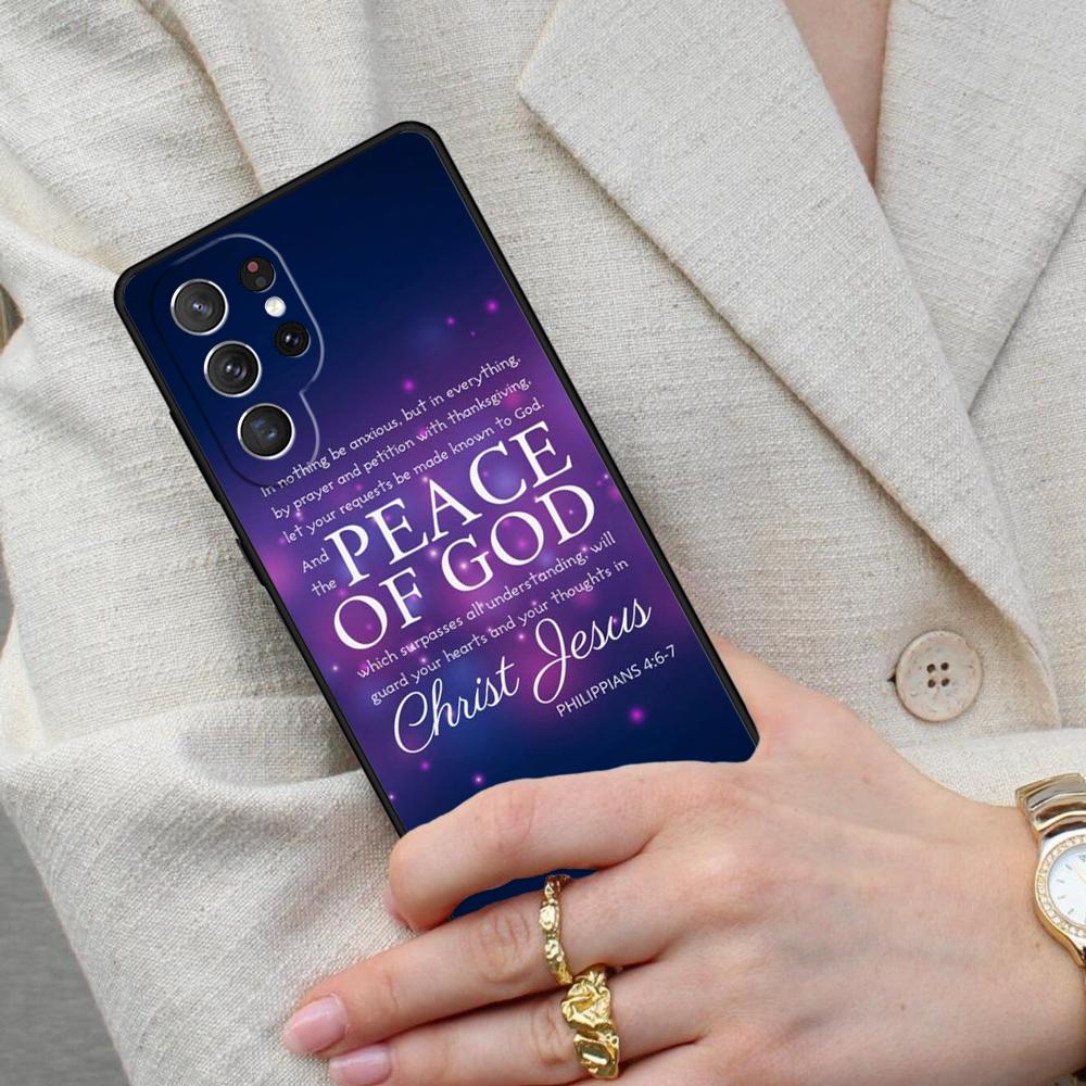 Bible Philippians Jesus Christ SOFT Cell Phone Case for Samsung Galaxy S26 Ultra S25 S24 S23 S22 S21 S20 Note10 Cover