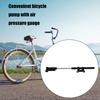 High Pressure Bicycles Tire Pump with Barometers Road Bike Tyre Inflator Small Hand Pump Bicycles Repair Tool Enduring