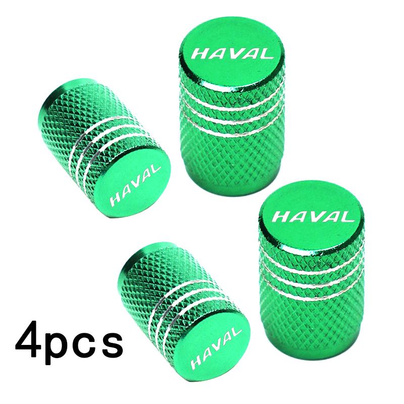 For Haval F7/F7X H6 H2 H3 H4 H8 H9 2018 Accessories Car Styling 4PCS Car Wheel Tire Valve caps CNC Aluminum Airtight Covers