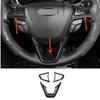 Carbon fiber Steering Wheel Trim 3pcs For FORD EDGE 2015-