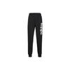 Neo Logo Print Fleece-Lined Warm Jogger Sweatpants Men Bottoms Black CV9327