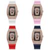 Women Fashion Quartz Watch With Diamond Embellishments For Casual Wear