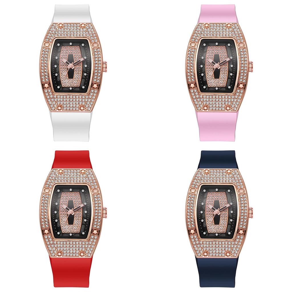 Women Fashion Quartz Watch With Diamond Embellishments For Casual Wear