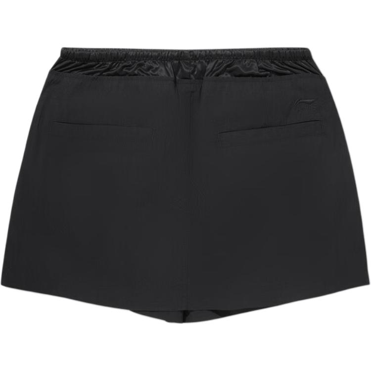 Li Ning Simple Versatile Lace-Up Loose Casual Shorts Women Shorts ASKV344-1