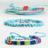 3pcs/set Men's Braided Bracelet Set, Natural Stone Couple's Bracelet, Bohemian Ethnic Cotton and Linen Hand-woven Bracelet