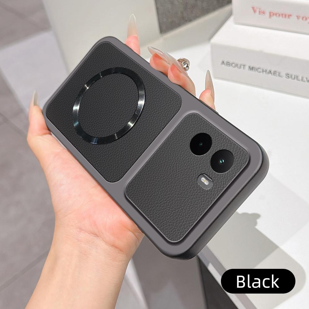 For XiaoMi POCO M7 4G Case New Lychee Pattern CD Magnetic Ring Ultra-Thin Cover For MI Poco m7 4G Shockproof Bumper Funda