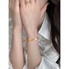 Natural Freshwater Pearl Metal Stacking Bracelets for Women, Autumn and Winter Vacation Style, Light Luxury, Exquisite and Fashionable Bracelets