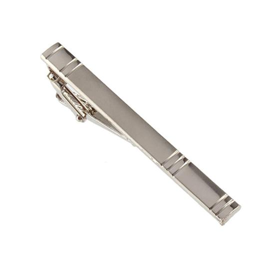 

Формальная мужская мода, сплав металла, серебро, простой галстук, булавка для галстука, застежка, зажим