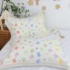 Set of 2 All-Cotton Gauze Pillowcases: Snap Button, High-Density, Non-Shedding, Four-Season Use