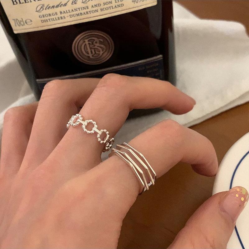 Minimalist Circle Fashionforward Ring For Women Featuring Adjustable Fit Style And
