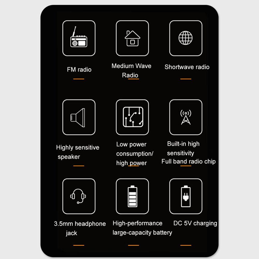 L-31 USB Rechargeable Portable Full Band Radio FM AM SW Retro Speaker Devices