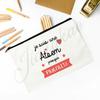 French Printed Makeup Bag Travel Neceser Travel Toiletry Organizer School Pencil Bags Graduate Gift for Maitresse Atsem Aesh Avs