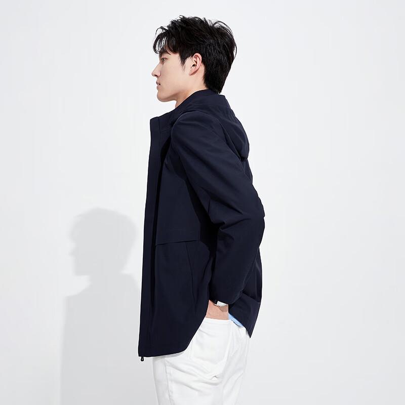 Navigare Men's Detachable Hood Structured Jacket