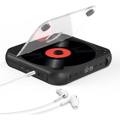 Bluetooth ve 1200 mAh Pilli Taşınabilir CD Çalar CD Çalar, USB Bellek Çalmayı Destekler Bellek Fonksiyonu Tutma Anahtarı ASP LCD Ekran