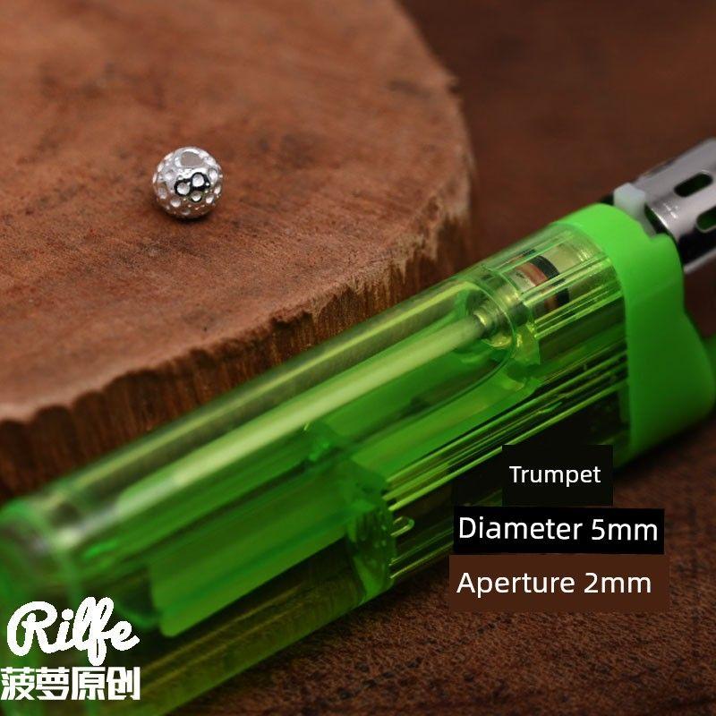 

Boluojia Solid Hammer Pattern with Shape Sliver Beads Spacer Beads Accessories Silver S925 Beads Spacer Beads Dorje Knot Hand Rope Tail Buckle Small size Crater Silver Beads