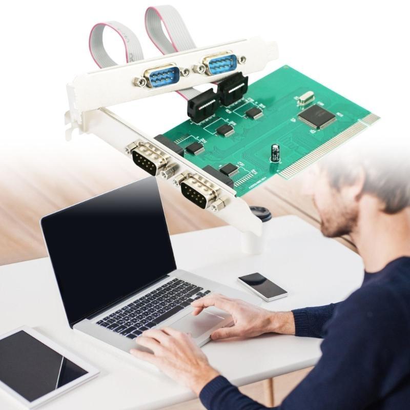 PCIe Serial Parallel Card, PCIExpress To RS232 Port & Printer LPT Adapter for Desktop PC Windows10