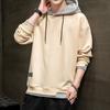 Maglione con cappuccio da uomo Autunno e Inverno Giapponese Finto due Pezzi Maglione da uomo Adolescente Casual Abbigliamento da uomo
