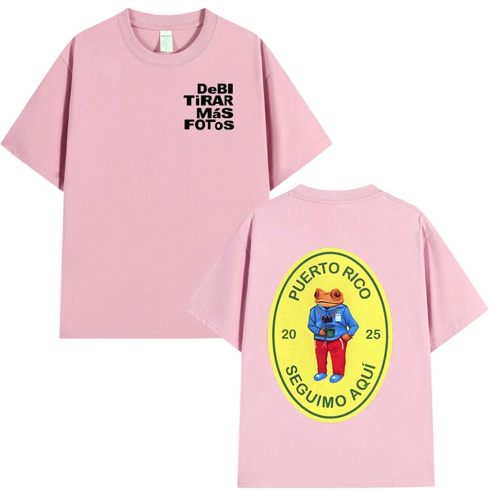 Bad Bunny DTMF Debi Tirar Mas Fotos 2025 New Album T Shirts Men Women Clothing Cotton Oversized T-shirts Hip Hop Fashion T-shirt