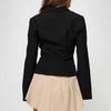 Women Shirt Lapel Long Sleeve Striped Print Shirt Buttons Placket Slim Fit Versatile Tops Daily Wear