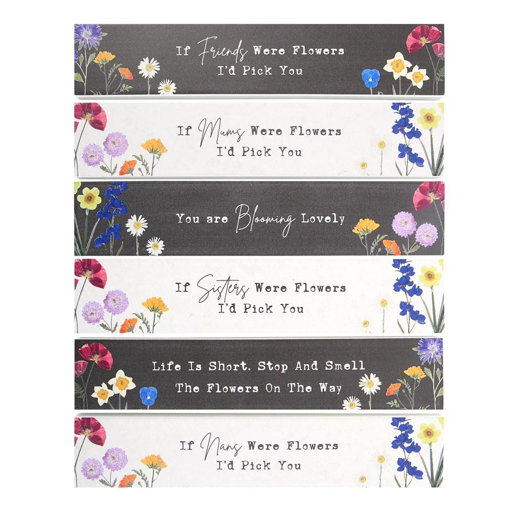 Something Different Placa suspensa de flores silvestres (Pacote de 36)