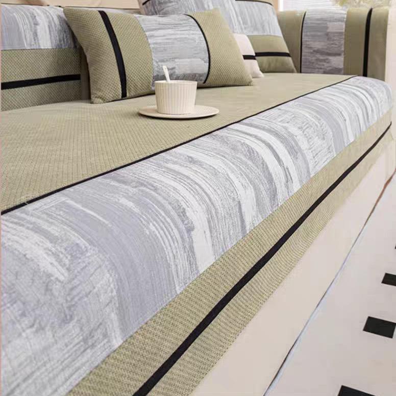 Chenier Sofa Cushion, All-season Non-slip Cloth Cover, Seat Cushion Leather Sofa Cover