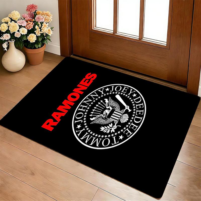 Ramones Emblem Living Room Nonslip Area Rug Soft Carpet For Bedroom Game Playroom Sofa Office Home Decor Doormat Christmas Gift C926767