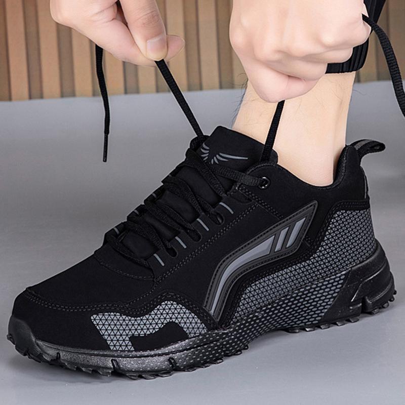 Fashion Men's Running Shoes Autumn Breathable Leather Shock Absorption Large Size 39-48 Casual Sports Sneakers Professional Runnin Shoes