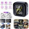 Motorrad Reifendruckmesser LCD Digitalanzeige Externer Motorrad Drahtloser Reifendruckdetektor Überwachung Alarmsystem