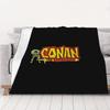 1PC Cimmerian Warrior Dark Conan the Barbarian home room decorations Winter Blankets for Adults Bedding Home Interior Sofa Knee