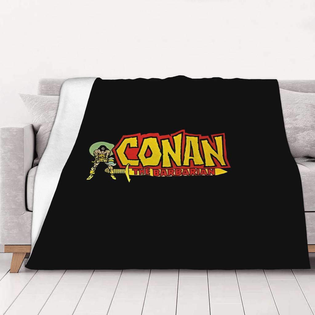 1PC Cimmerian Warrior Dark Conan the Barbarian home room decorations Winter Blankets for Adults Bedding Home Interior Sofa Knee