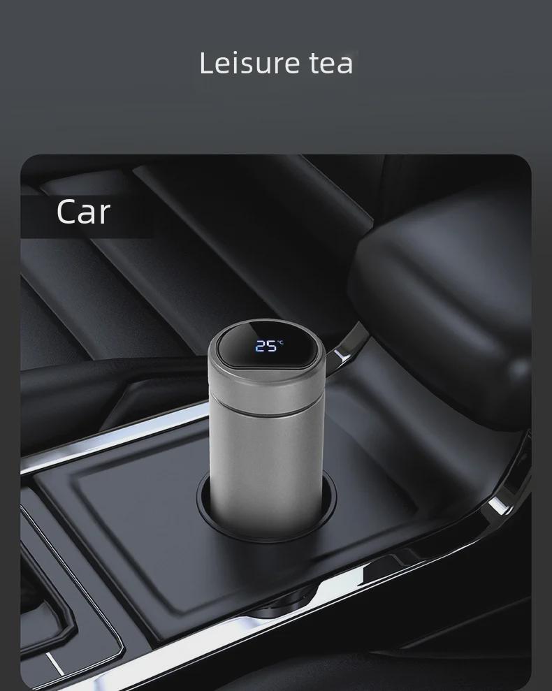 High-End Pure Titanium Thermos Cup - Large Capacity Tea & Water Separator for Business Gifts