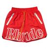 Cross-border European and American Trendy Brand RHUDE Letter 3M Reflective Casual Sports Shorts Men's and Women's American High Street Beach Pants