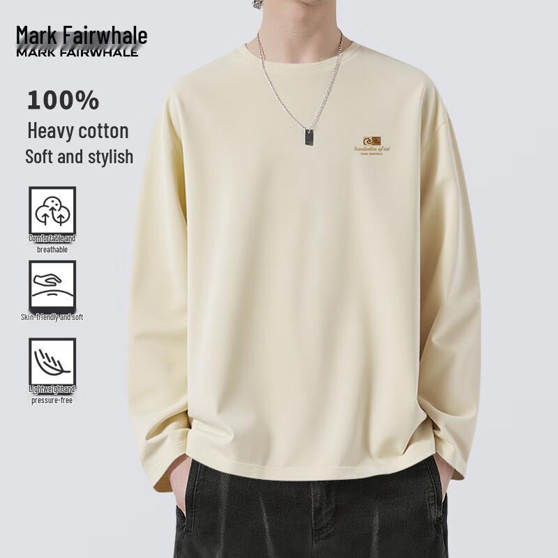 Mark Fairwhale Men's Heavyweight Cotton Long Sleeve T-Shirt