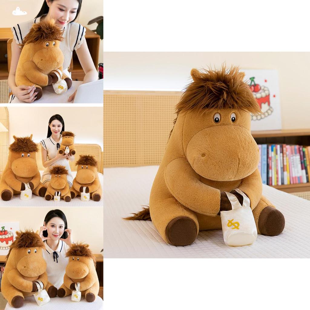 Adorable Plush Toy Horse Farm Animal Stuffed Animal Mascot For Kids Gifts