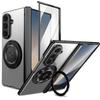 KEYSION 360°Rotating Magnetic Ring Stand Case for MagSafe for Samsung Galaxy Z Fold 7 5G Hinge Phone Cover with Screen Protector