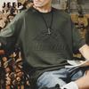 JEEP SPIRIT Men's Printed Round Neck Short Sleeve T-Shirt