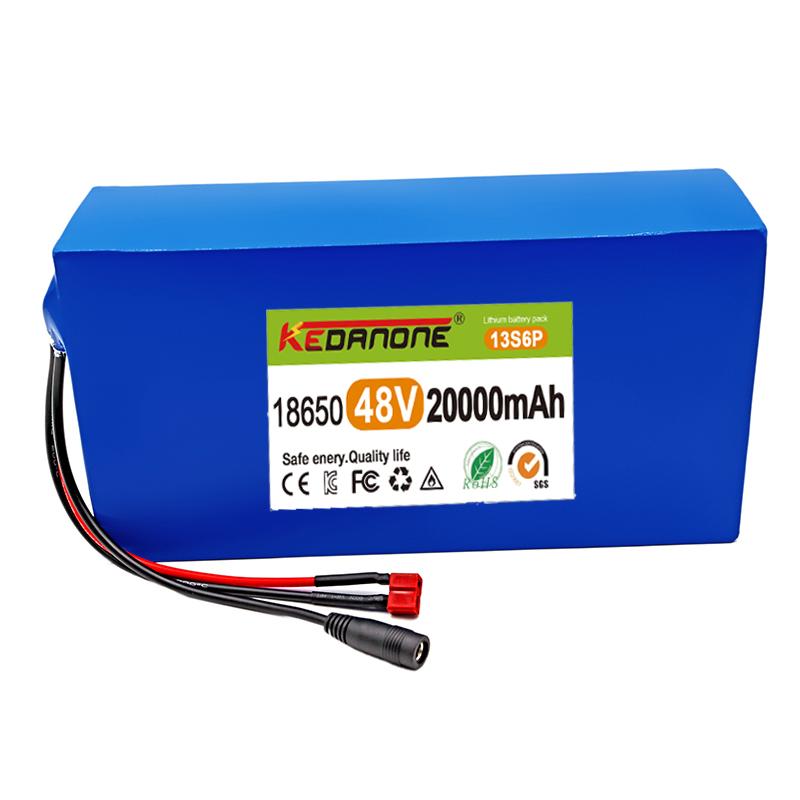 

Электрический велосипед с аккумулятором 13s6p, двигатель мощностью 18650 Вт -1000 Вт, 1200 В постоянного тока, с зарядным устройством 25 А и зарядным устройством на 2 А, 48 В, 20 Ач, 30 Ач, 6 В. XT60 link line