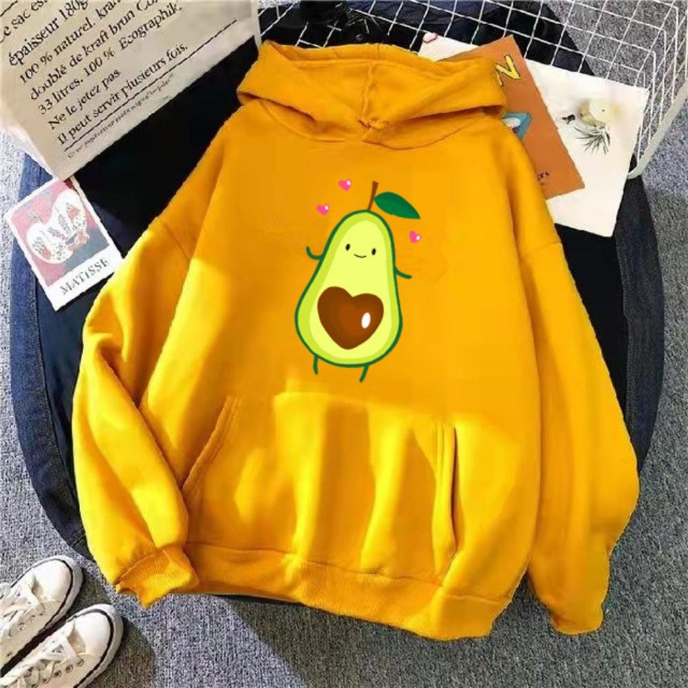 Autumn and winter new women's casual style versatile printing style pattern hooded sweater jacket