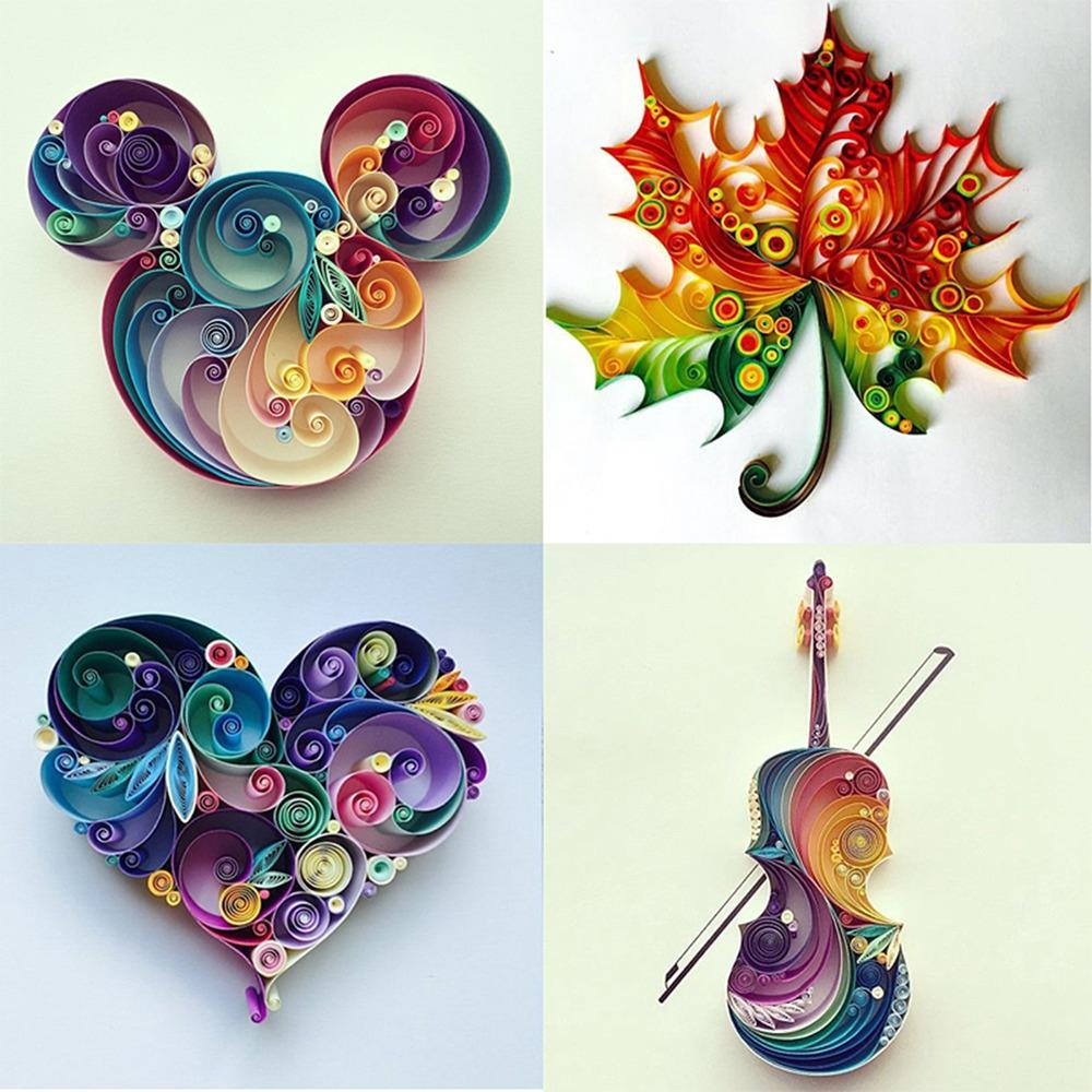 6pcs 6 In 1 Set Paper Quilling Kit 50 Color Complete Paper Quilling Set  Scrapbooks