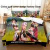 New Anime Bedding Set Single Twin Full Queen King Size Kids Duvet Cover Bed Sheet Set Soft Comfortable